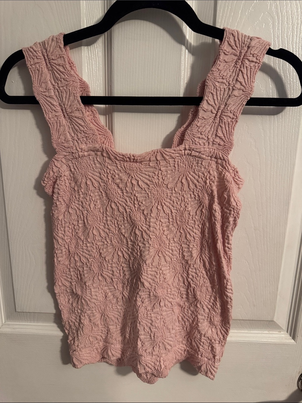 Soft Pink Textured Women’s Tank Top